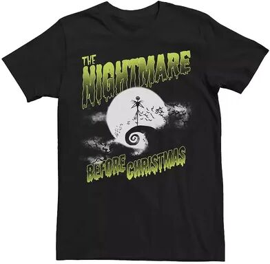 Disney Men's Disney The Nightmare Before Christmas Jack Moon Silhouette Tee, Size: Small, Black