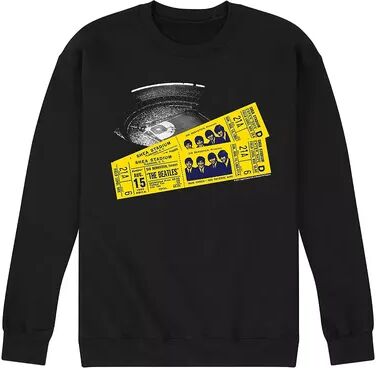 Licensed Character Men's The Beatles Shea Tickets Sweatshirt, Size: XXL, Black