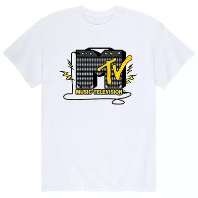Licensed Character Men's MTV Amplifier Tee, Size: XL, White