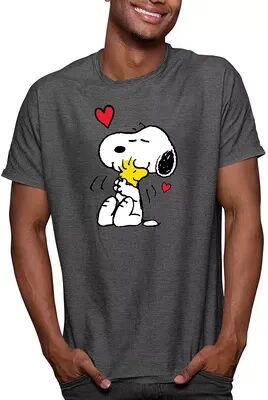 Licensed Character Men's Peanuts Snoopy Lots of Love Tee, Size: Large, Blue