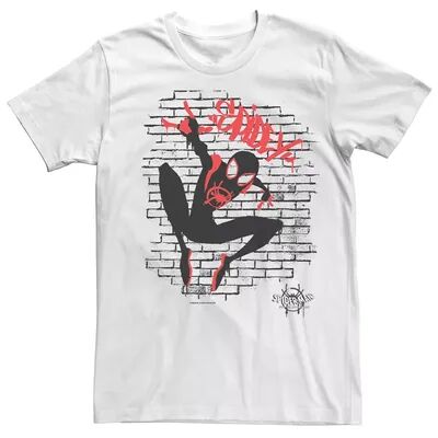 Licensed Character Men's Marvel Spider-Verse Ultimate Spider-Man Morales Tag Spidey Graphic Tee, Size: XL, White