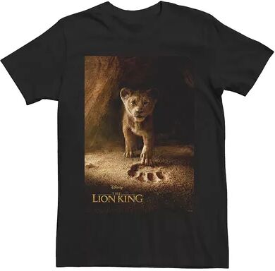 Disney s The Lion King Men's Young Simba Graphic Tee, Size: 3XL, Black