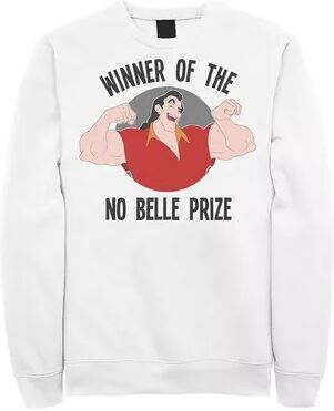 Disney Men's Disney Beauty & The Beast Gaston Winner Sweatshirt, Size: XXL, White