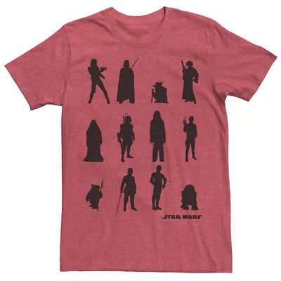 Star Wars Men's Star Wars Character Catalog Graphic Tee, Size: Large, Red