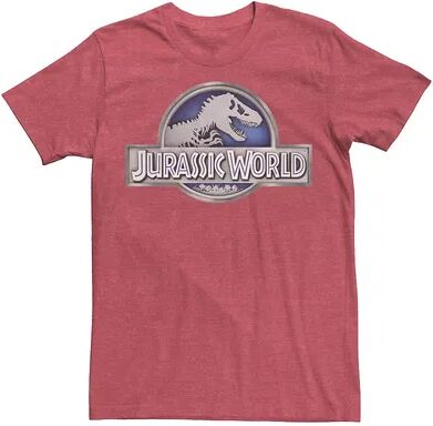 Licensed Character Men's Jurassic World Classic Metal Coin Logo Tee, Size: Small, Dark Red