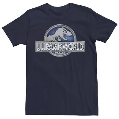 Licensed Character Men's Jurassic World Classic Metal Coin Logo Tee, Size: Small, Blue