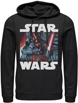 Licensed Character Men's Star Wars Darth Vader Saber Up Close and Personal Hoodie, Size: XXL, Black