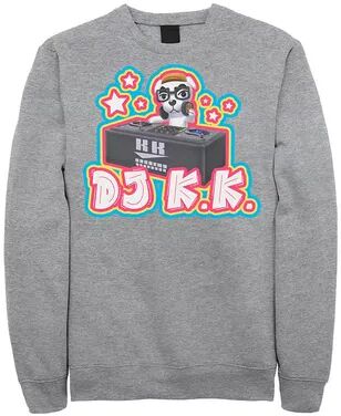 Licensed Character Men's Animal Crossing DJ K.K. Portrait Sweatshirt, Size: Small, Med Grey