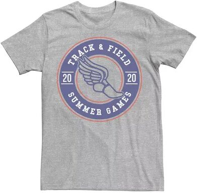 Licensed Character Men's Track & Field Summer Games 2020 Tee, Size: Large, Med Grey