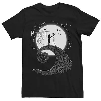 Disney Men's Disney The Nightmare Before Christmas Jack And Sally Tee, Size: Large, Black