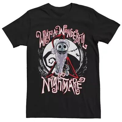 Disney Men's Disney The Nightmare Before Christmas Jack Santa Claus Tee, Size: XXL, Black