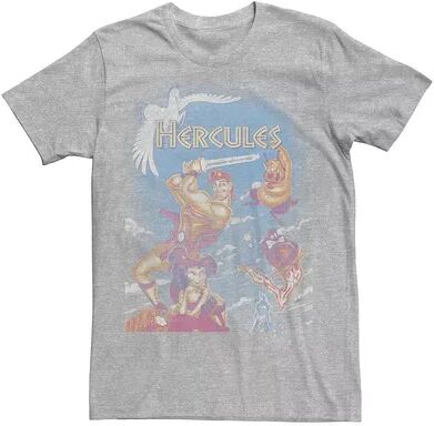 Licensed Character Men's Disney Hercules Movie Poster DVD Cover Tee, Size: XL, Med Grey