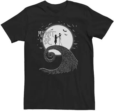 Disney Big & Tall Disney The Nightmare Before Christmas Jack And Sally Tee, Men's, Size: 4XL Tall, Black