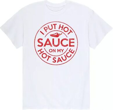 Licensed Character Men's Lot'Sauce On Hot Sauce Tee, Size: Small, White