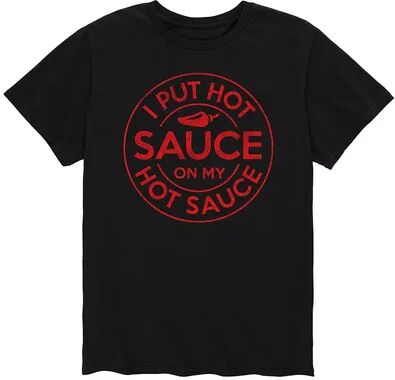 Licensed Character Men's Lot'Sauce On Hot Sauce Tee, Size: Large, Black