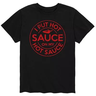 Licensed Character Men's Lot'Sauce On Hot Sauce Tee, Size: XXL, Black