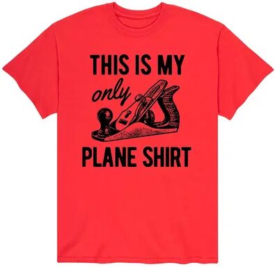 Licensed Character Men's My Only Plane Shirt Tee, Size: Large, Red