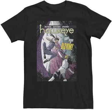 Licensed Character Big & Tall Marvel Hawkeye Count Down To Doom Comic Cover Tee, Men's, Size: Large Tall, Black