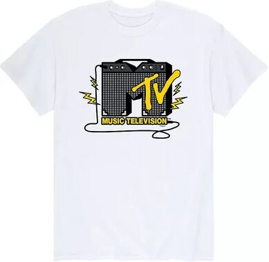 Licensed Character Men's MTV Amplifier Tee, Size: Medium, White