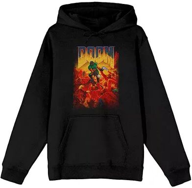 Licensed Character Men's Doom Distressed Hoodie, Size: XXL, Black