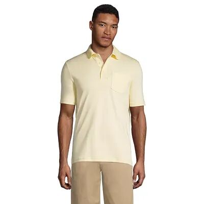 Lands' End Big & Tall Lands' End Super Soft Classic-Fit Supima Pocket Polo, Men's, Size: 2XB, Yellow