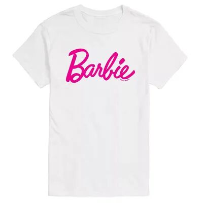 Licensed Character Men's Barbie Classic Logo Tee, Size: XL, White