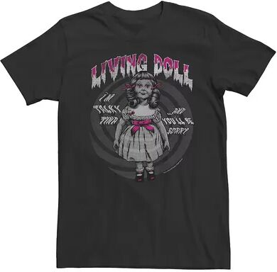 Licensed Character Men's Twilight Zone Living Doll Tee, Size: Medium, Black