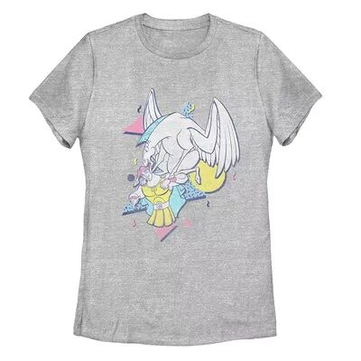 Licensed Character Juniors' Hercules Pegasus 90's Style Portrait Tee, Girl's, Size: XL, Grey