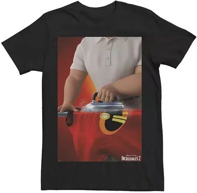 Disney Men's Disney / Pixar Incredibles 2 Ironing Super Suit Movie Poster Tee, Size: Large, Black