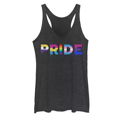 Unbranded Young Adult Pride Rainbow Letter Fill Tank Top, Girl's, Size: XL, Oxford
