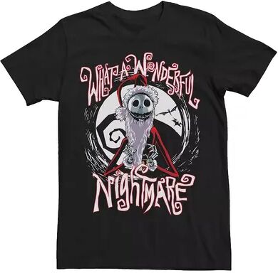 Disney Men's Disney The Nightmare Before Christmas Jack Santa Claus Tee, Size: Small, Black