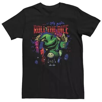 Disney Men's Disney The Nightmare Before Christmas Oogie Roll The Dice Tee, Size: Large, Black