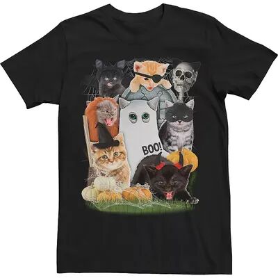 Licensed Character Big & Tall Halloween Cats Holiday Humor Tee, Men's, Size: Large Tall, Black