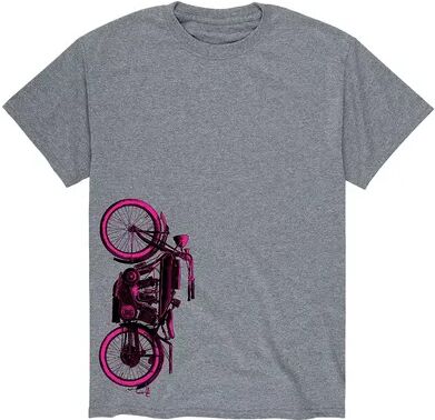 Licensed Character Men's Motorcycle Vinatge Tee, Size: XL, Grey