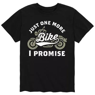 Licensed Character Men's Just One More Bike I Promise Tee, Size: Small, Black