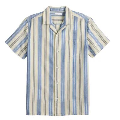 Sonoma Goods For Life Men's Sonoma Goods For Life Camp Shirt, Size: XXL, Dark Blue