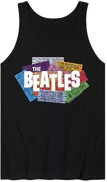 Licensed Character Men's The Beatles Tickets Tanks, Size: XL, Black