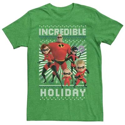 Disney / Pixar's Incredibles 2 Men's Holiday Christmas Graphic Tee, Size: XXL, Med Green