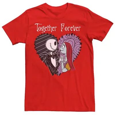 Disney Men's Disney The Nightmare Before Christmas Jack & Sally Together Tee, Size: XL, Red