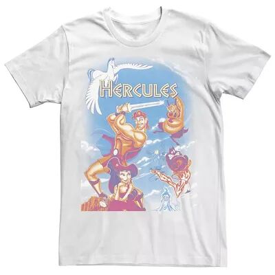 Licensed Character Big & Tall Disney Hercules Movie Poster DVD Cover Tee, Men's, Size: XXL Tall, White