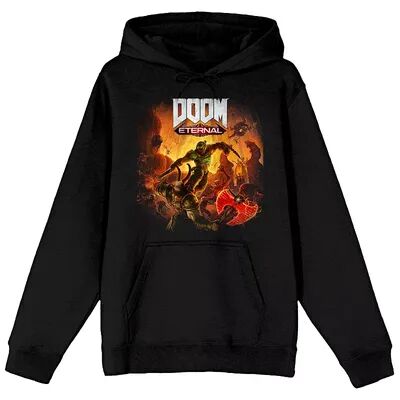 Licensed Character Men's Doom Hooded Sweatshirt, Size: Large, Black