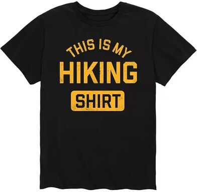 Licensed Character Men's This Is My Hiking Shirt Tee, Size: XL, Black