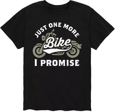 Licensed Character Men's Just One More Bike I Promise Tee, Size: Medium, Black