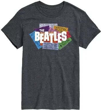 License Big & Tall The Beatles Tickets Tee, Men's, Size: XXL Tall, Dark Grey