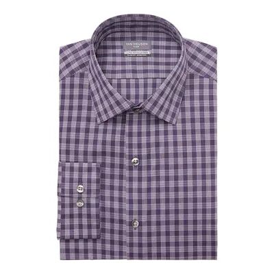 Van Heusen Men's Van Heusen Ultra Wrinkle-Free Slim-Fit Dress Shirt, Size: Small 34/35, Purple