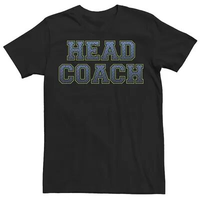 Licensed Character Men's Head Coach Gradient Text Graphic Tee, Size: Small, Black