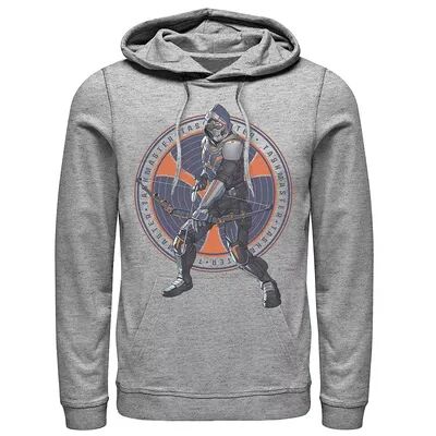 Marvel Men's Marvel Black Widow TaskMaster Coin Portrait Hoodie, Size: XXL, Med Grey