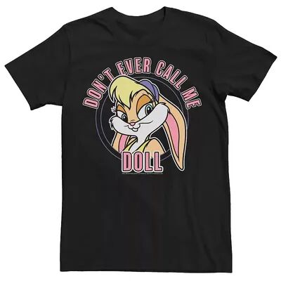 Licensed Character Men's Space Jam Lola Bunny Don't Ever Call Me Doll Tee, Size: XL, Black