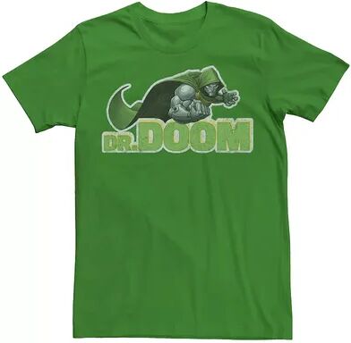 Marvel Men's Marvel Dr. Doom Metal Armor Distressed Text Tee, Size: Small, Med Green