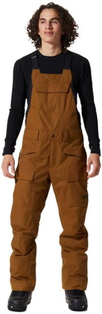 Photos - Ski Wear Mountain Hardwear Firefall Bib - Men's, Golden Brown, Medium, Regular, 194 